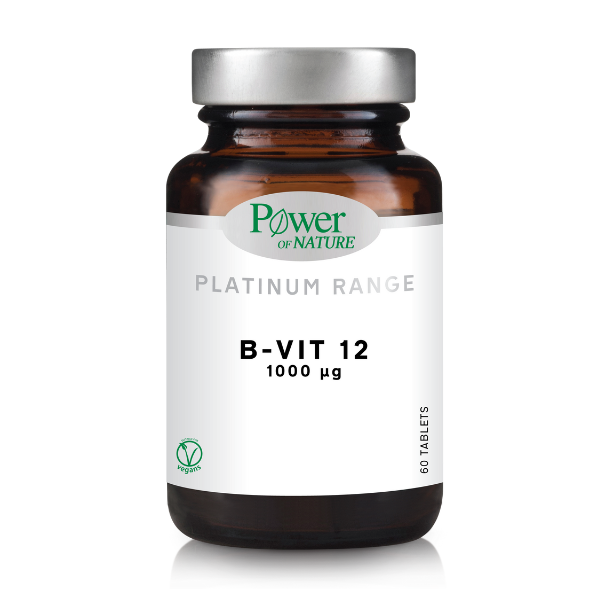 Power of Nature Platinum Range B-Vit12 1000μg, 60tabs Power of Nature Platinum Range B-Vit12 1000μg, 60tabs